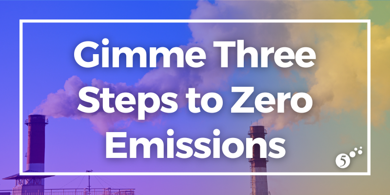 Gimme Three Steps to Zero Emissions