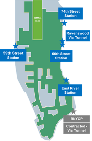 Con Edison's District Steam Approximate Network Boundaries