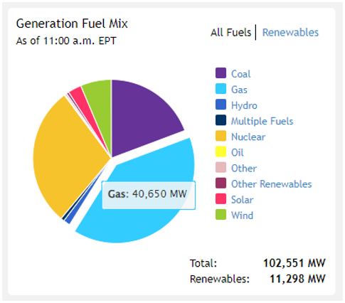 Generation Fuel Mix