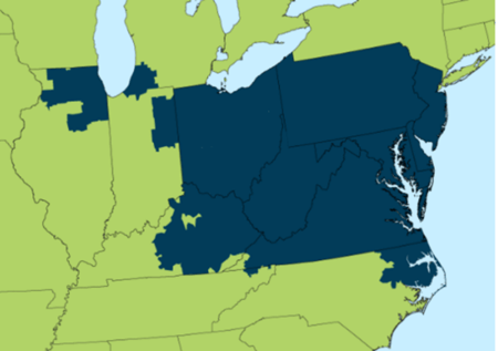 PJM Territory Map