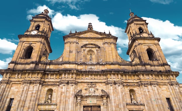The famous Cathedral in Bogota, Colombia